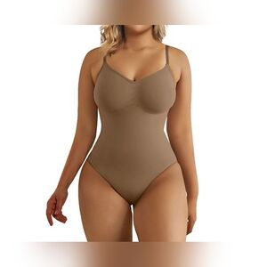 SHAPERX Tummy Control Shapewear djustable Straps Seamless Thong Body Shaper #753